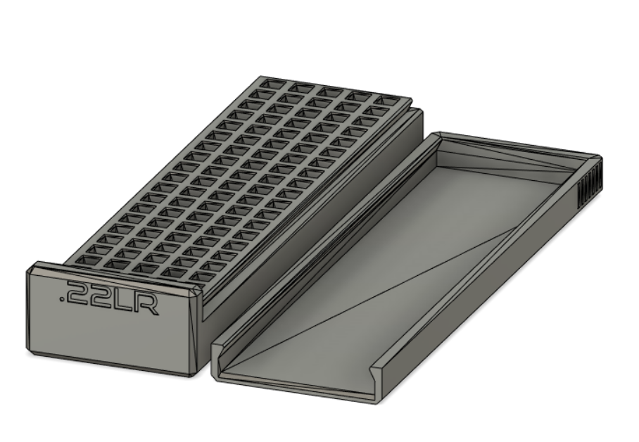 22 Long Rifle ammo box