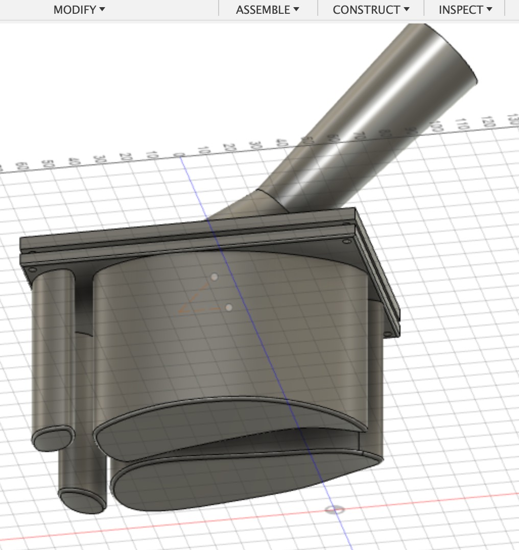 Reindeer Hoof Print for Broom Handle by n0pe | Download free STL model ...