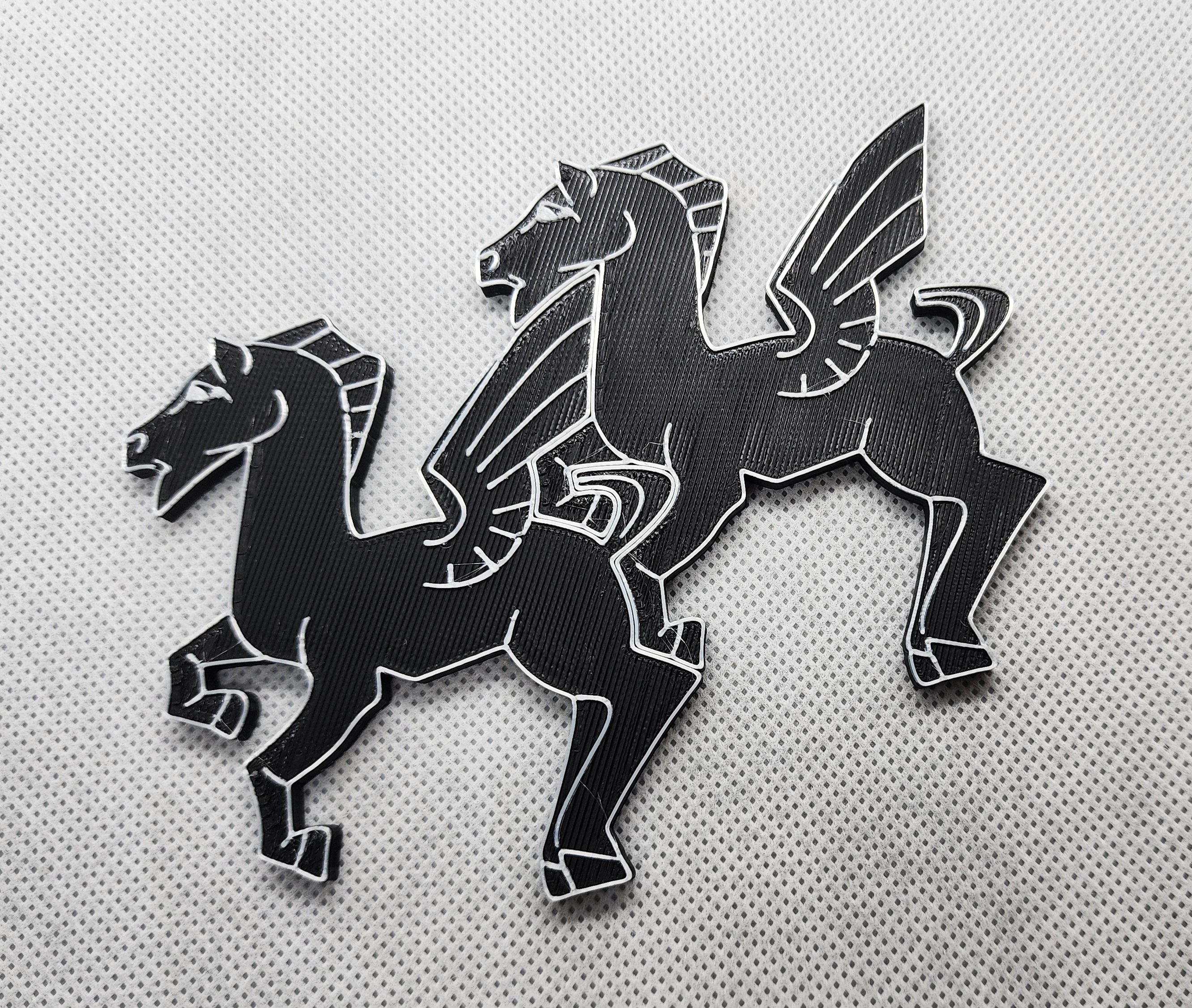 Escher Pegasus Interlocking Pieces