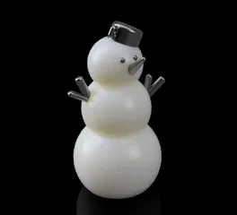 Fully printable christmas snowman