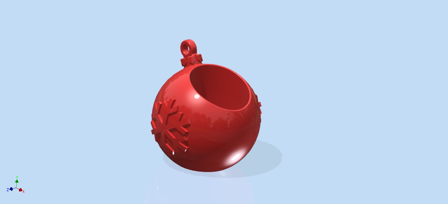Christmas Ornament Globe 3D model thumbnail
