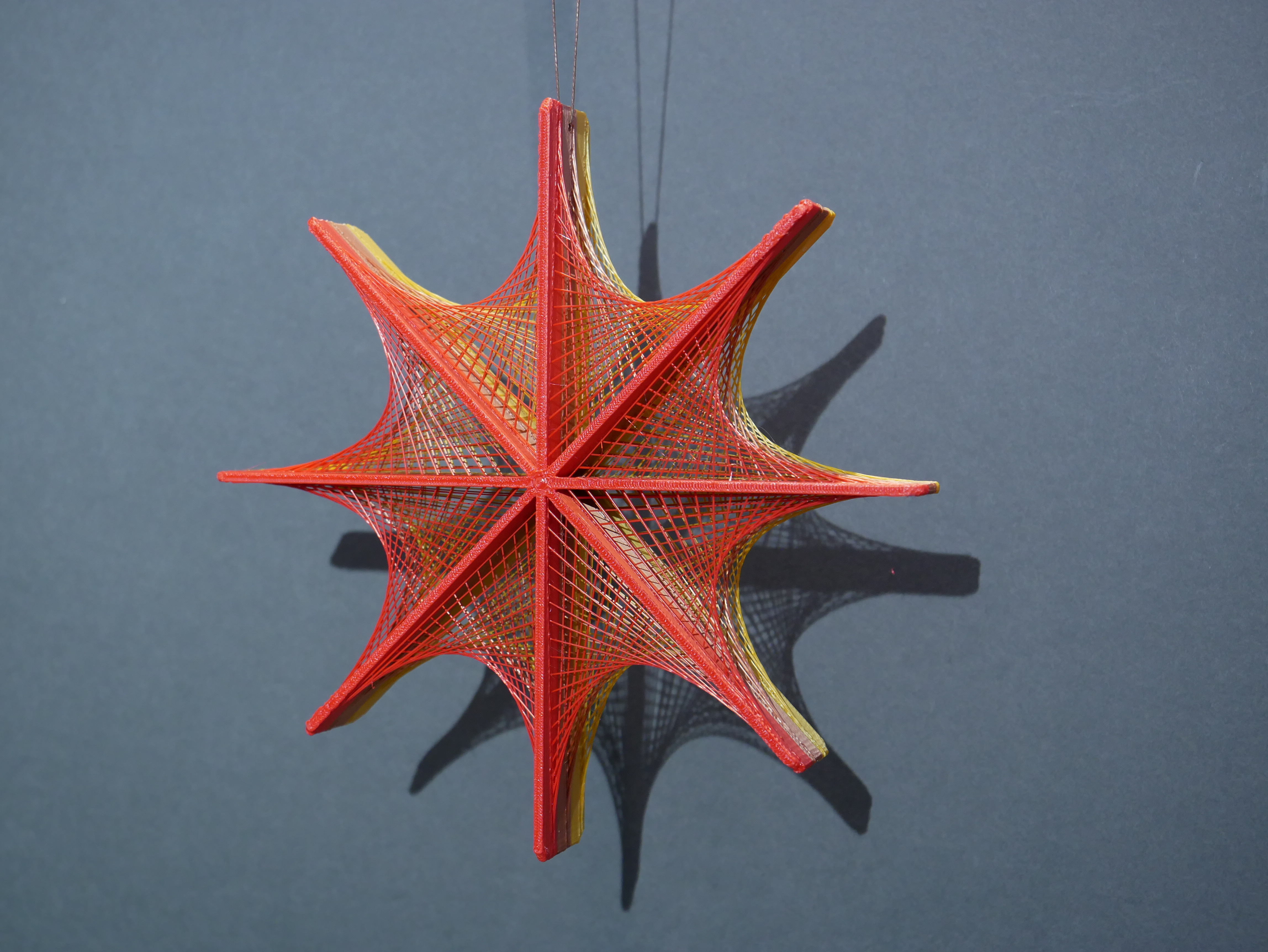 String Art Triple-Layer Star