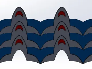 Tessellating Jaws Pattern by BAT_Designs | Download free STL model ...