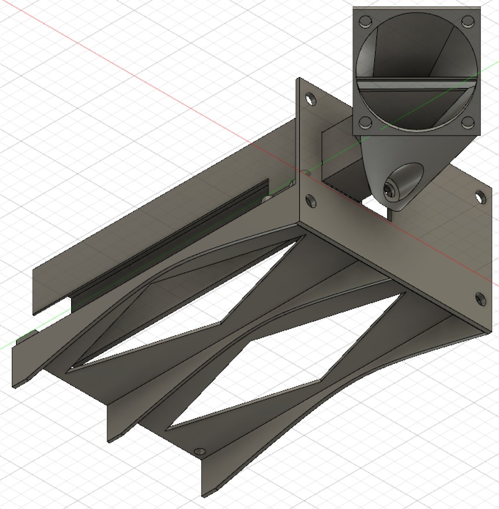 Anycubic Kossel Trigorilla Board Frame with Cooling by Fritz We