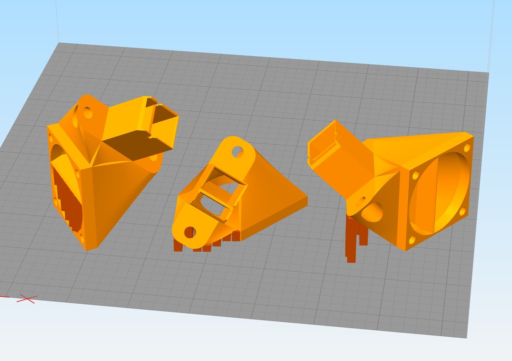 Anycubic Kossel Trigorilla Board Frame with Cooling by Fritz We