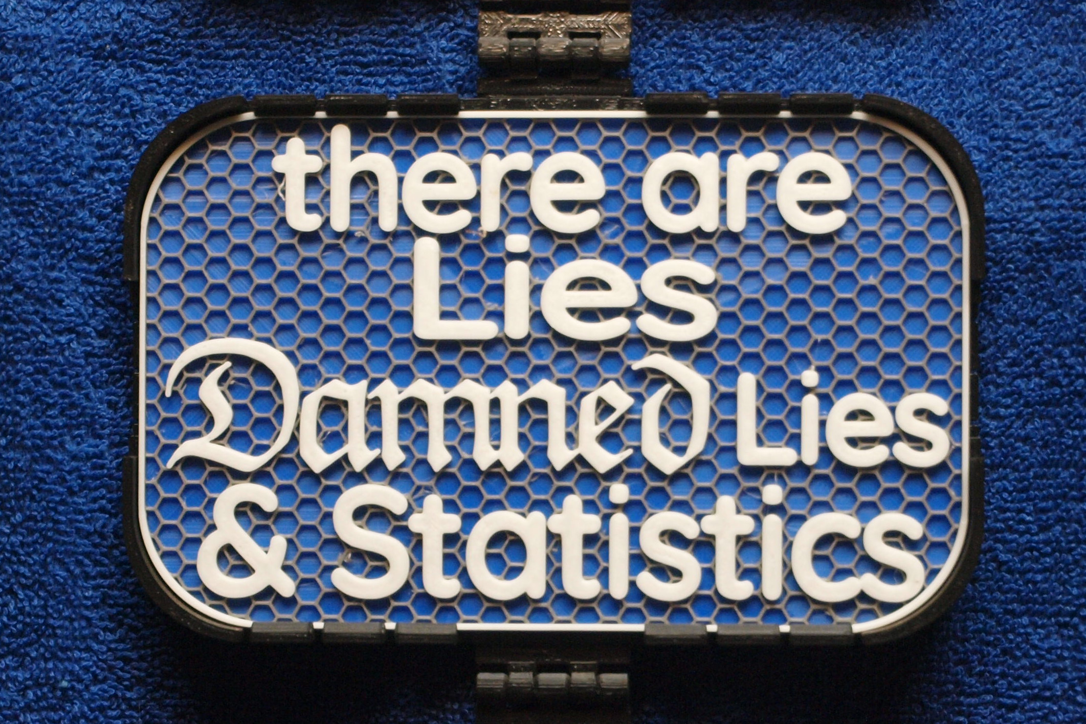 Lies and Statistics sign