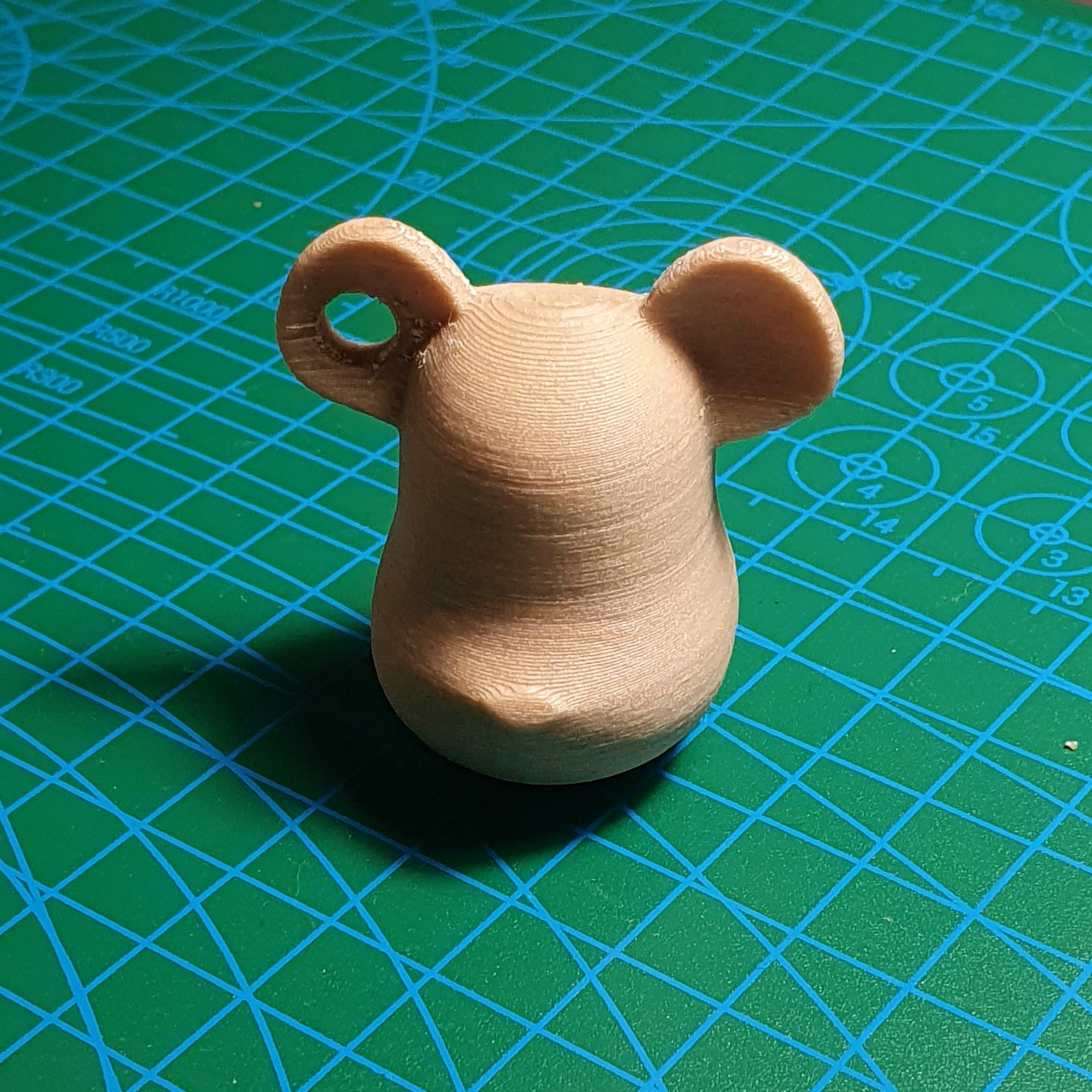 Bear head keychain