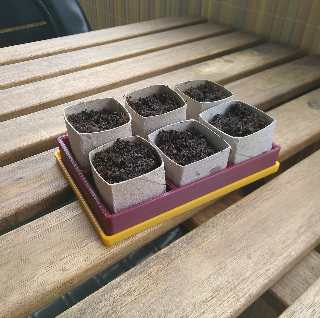 Toilet Paper Role Planter by Maddin Download free STL model