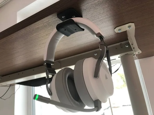 IKEA Idasen headphone holder