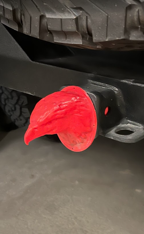 Eagle Head 2" Trailer Hitch Cover