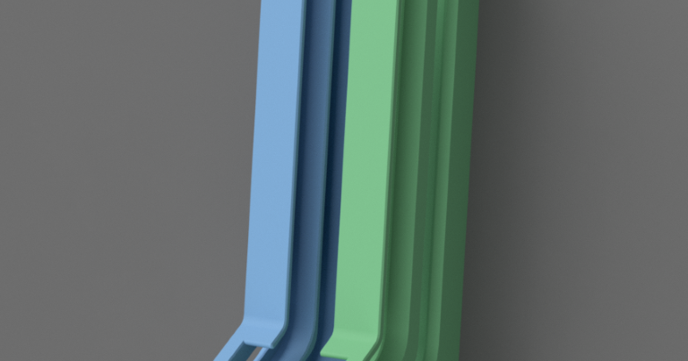 AA and AAA Battery Holder (for Storage Wall) by kitlaan