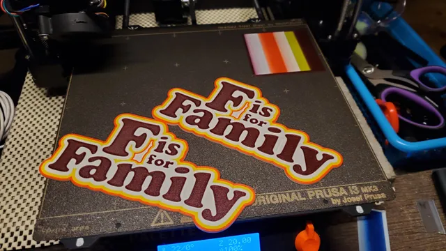 F is for Family title logo multicolor