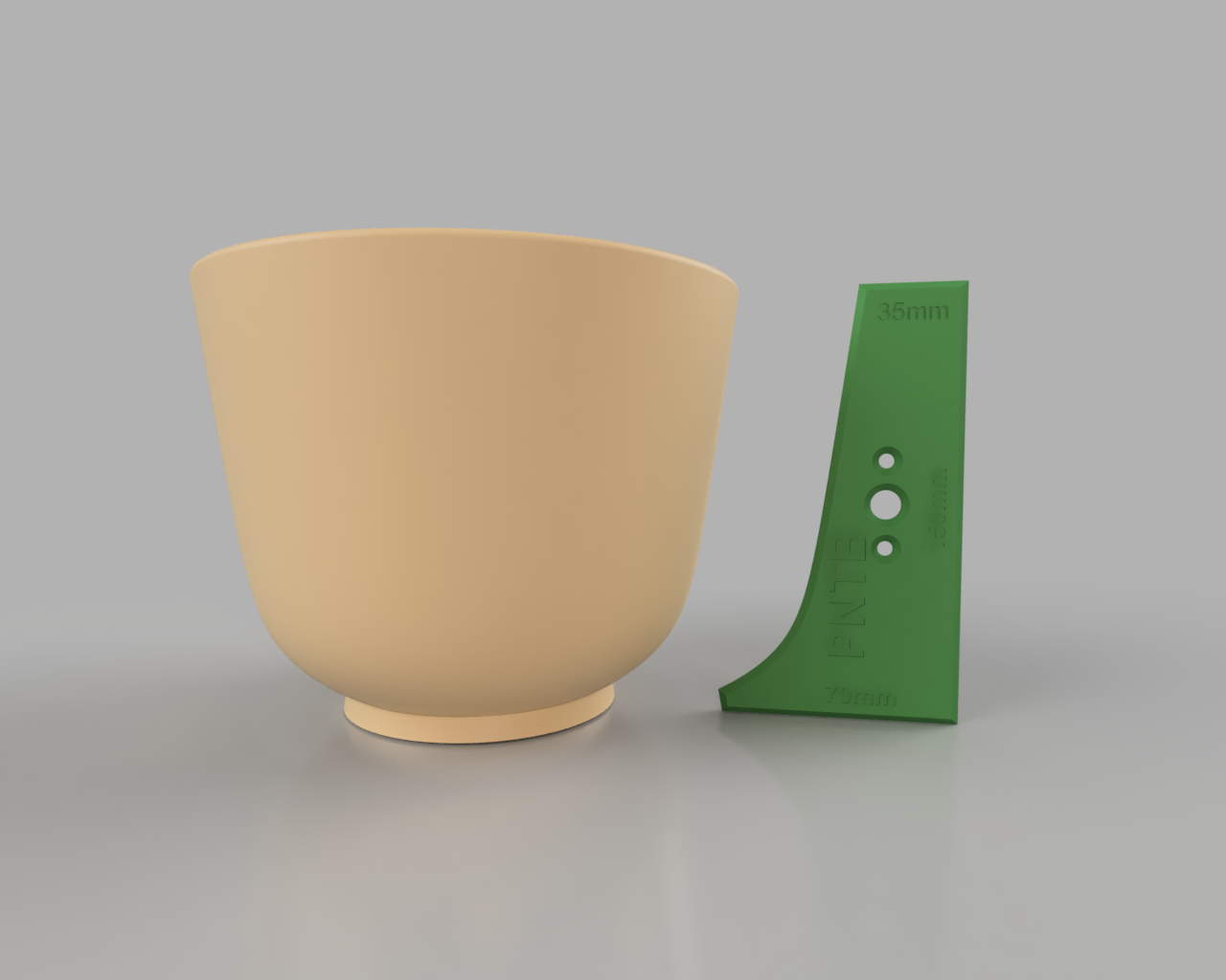 Pottery Rib - Gentle Sloped Wall - 150mm