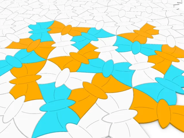 Butterfly tessellating tiles