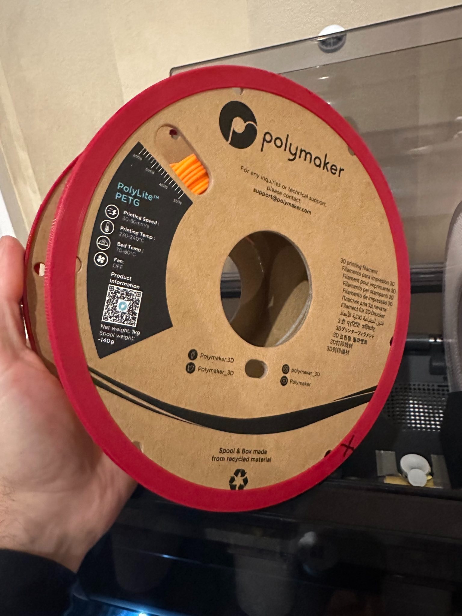 Bambu Polymaker / Overture Spool Rim