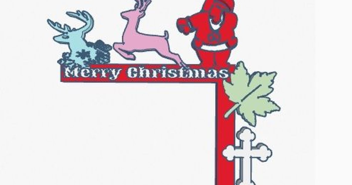 Christmas Door Trim Corner by 3DAJB Download free STL model