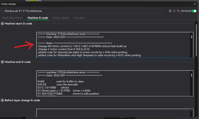 P1S Modified Start/End Gcode by Nirin