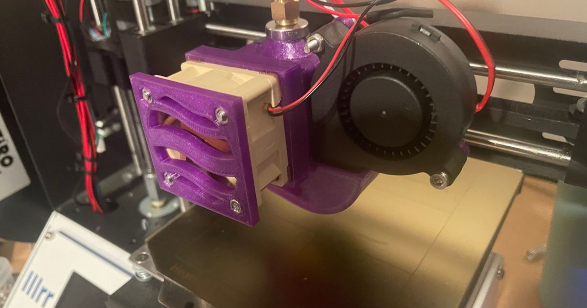 Combined cooling shroud for monoprice select mini v2 by taylor chien