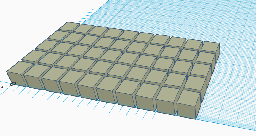 Fifty 1cm Cubes