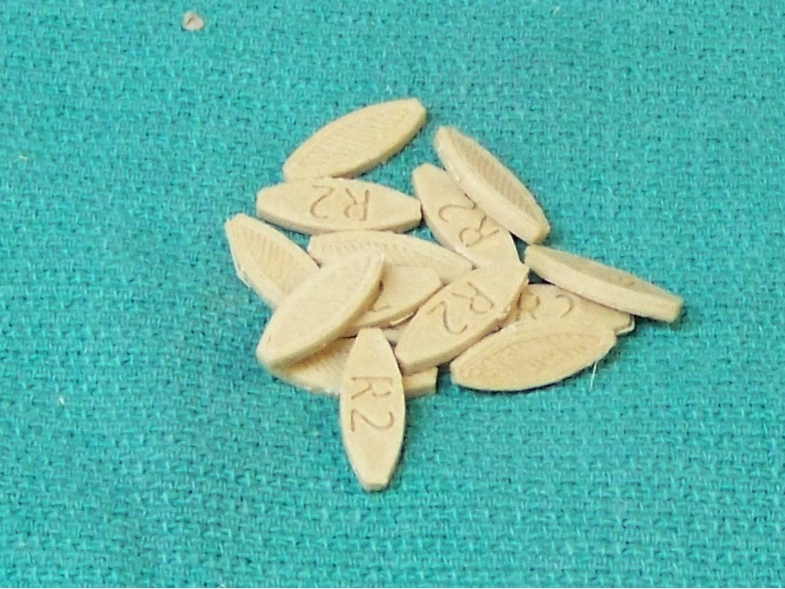 R1, R2, R3 Mini Joiner Biscuits for Older Ryobi DBJ50 Biscuit Cutter