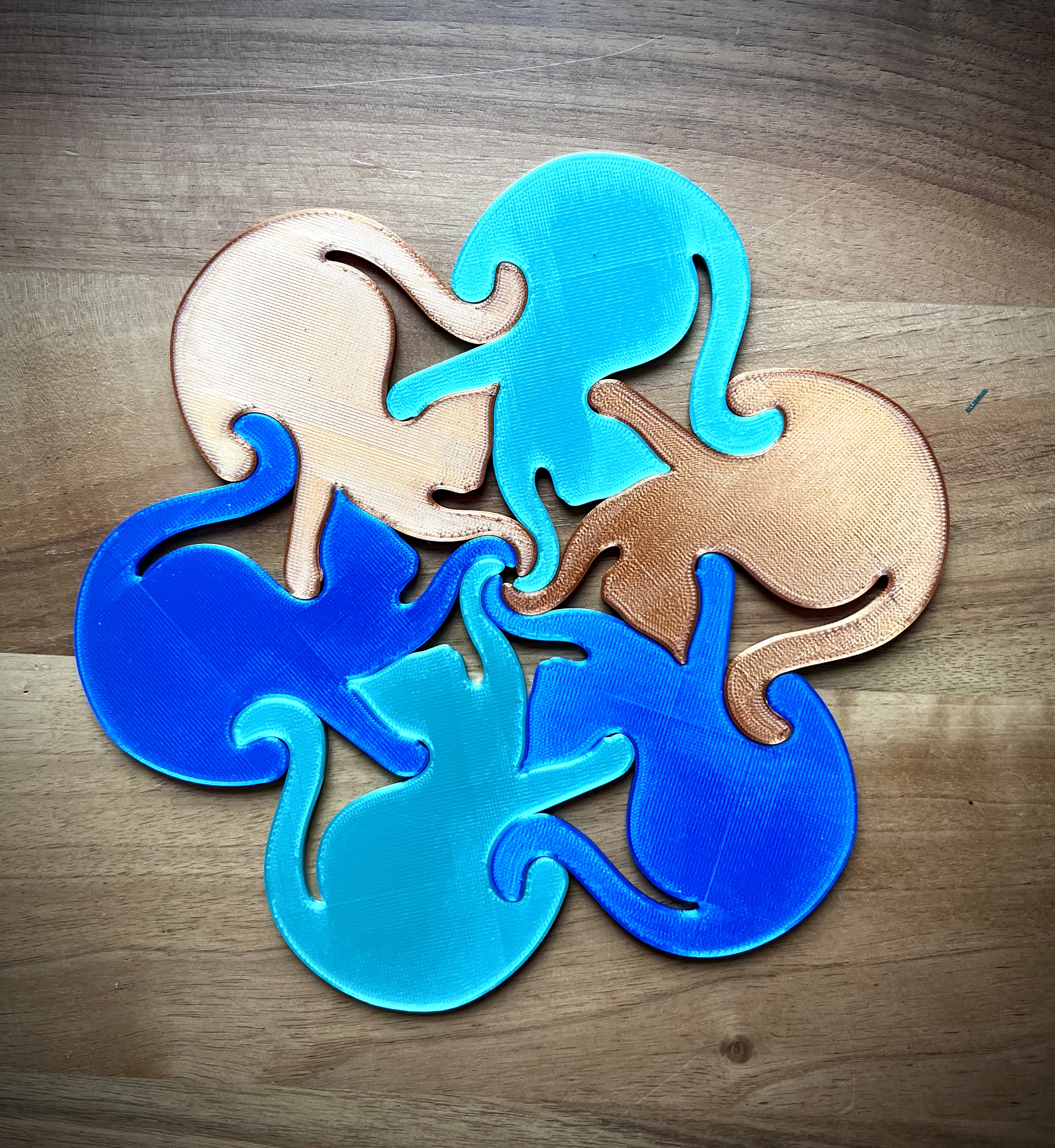 Tesselation Cats - coaster & Trivet