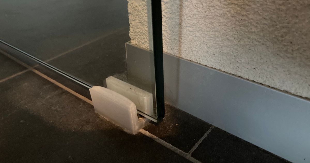 Glass door guide by Dr156 Download free STL model