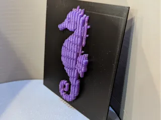 Seahorse Layered Sculpture | Wall Art