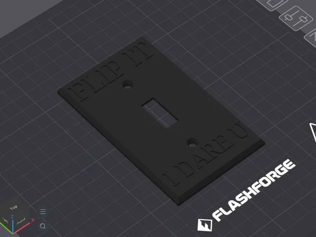 (FLIP IT I DARE U) light switch cover.