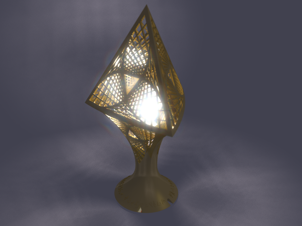 Miniatura 2 do modelo 3D Goa'uld Desk Lamp