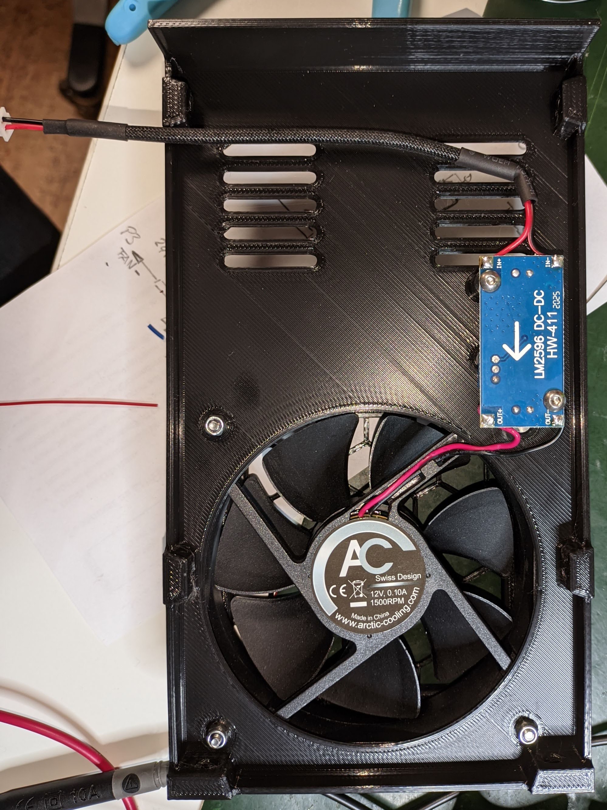 SOVOL SV06 PSU case cover for silent 92 mm fan and stepdown converter