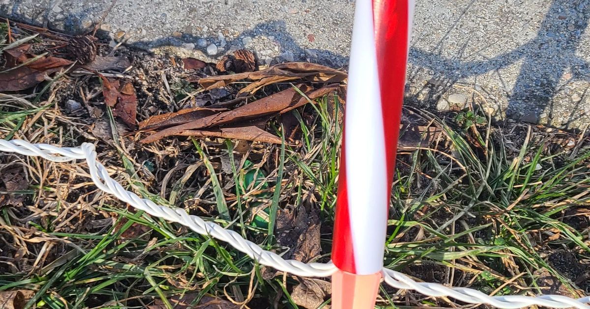 ground stake for Candy Cane light by abhebner Download free STL model