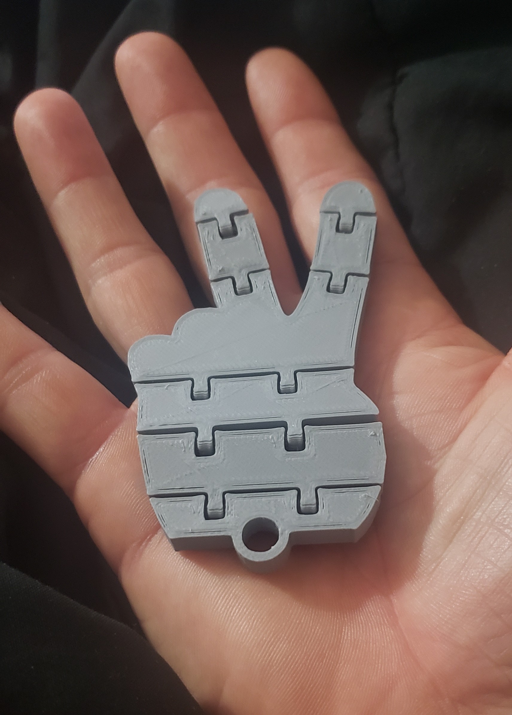 peace sign flexi-keychain