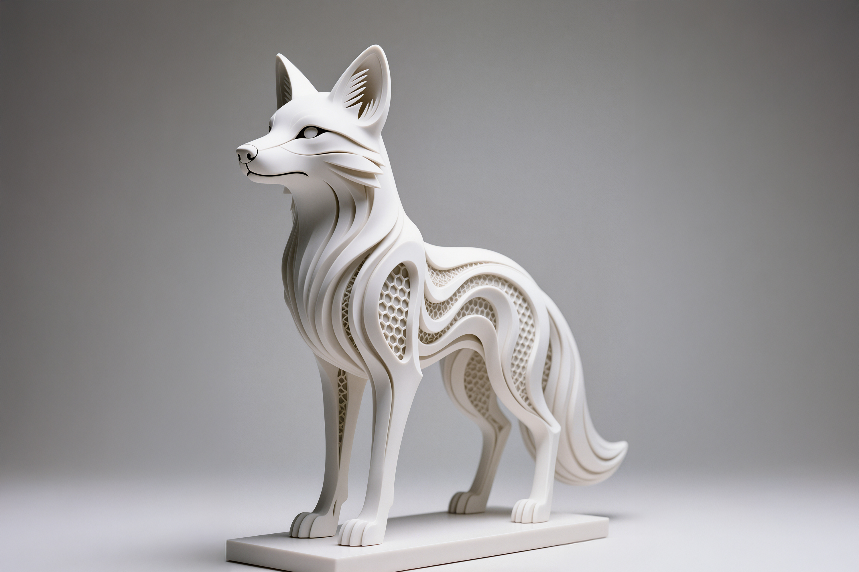 Fox Hexa, Sculpture