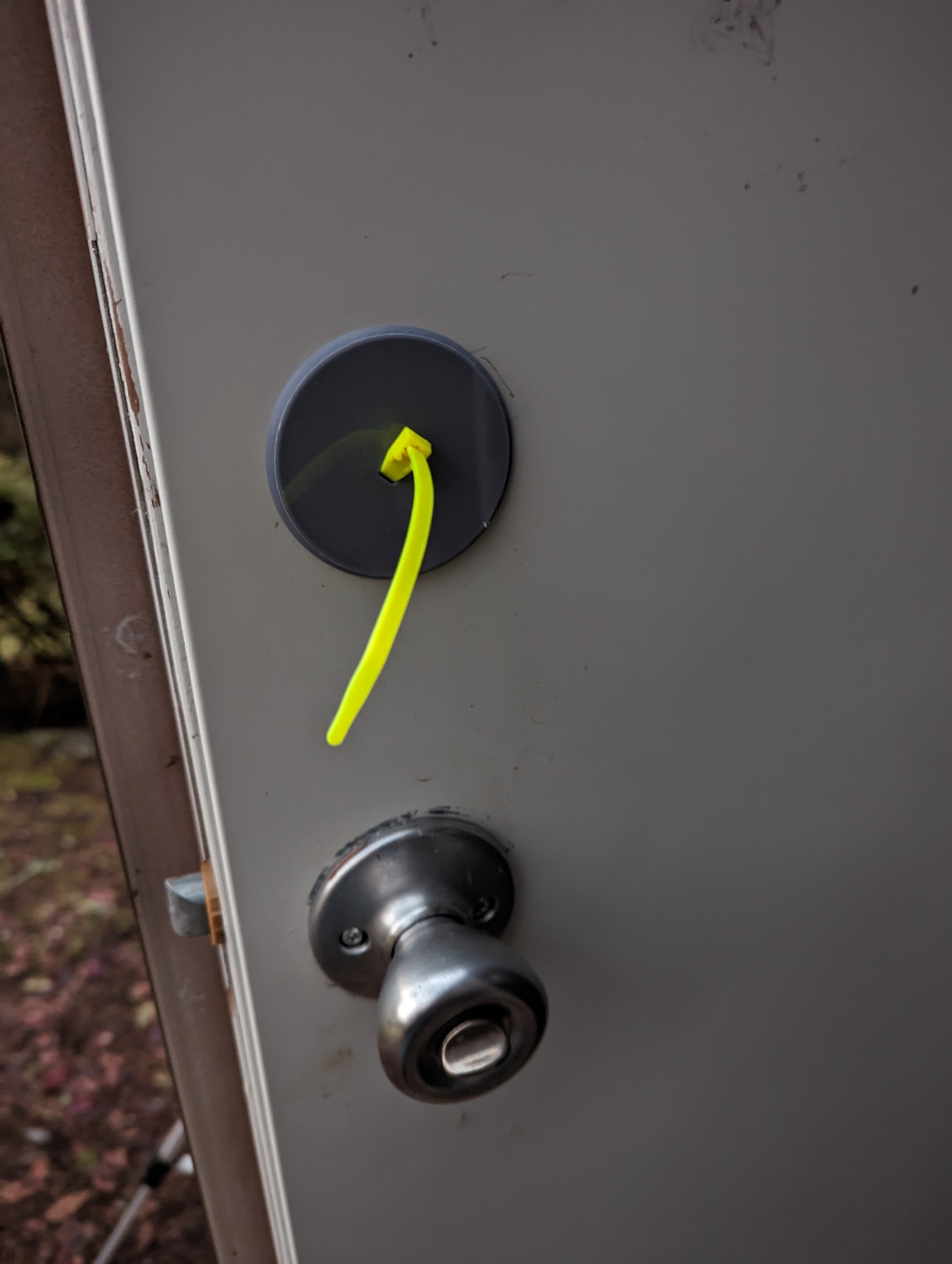 Deadbolt hole cover by markwal Download free STL model