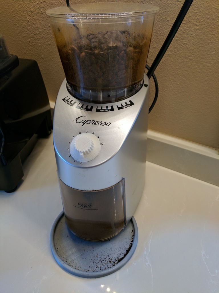 Capresso Coffee Grinder Knob by markwal Download free STL model