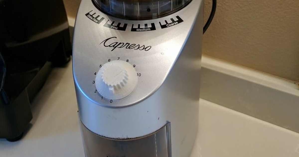 Capresso Coffee Grinder Knob by markwal Download free STL model