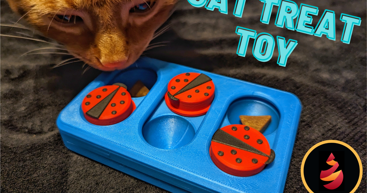 Cat Treat Toy by JamesThePrinter Download free STL model