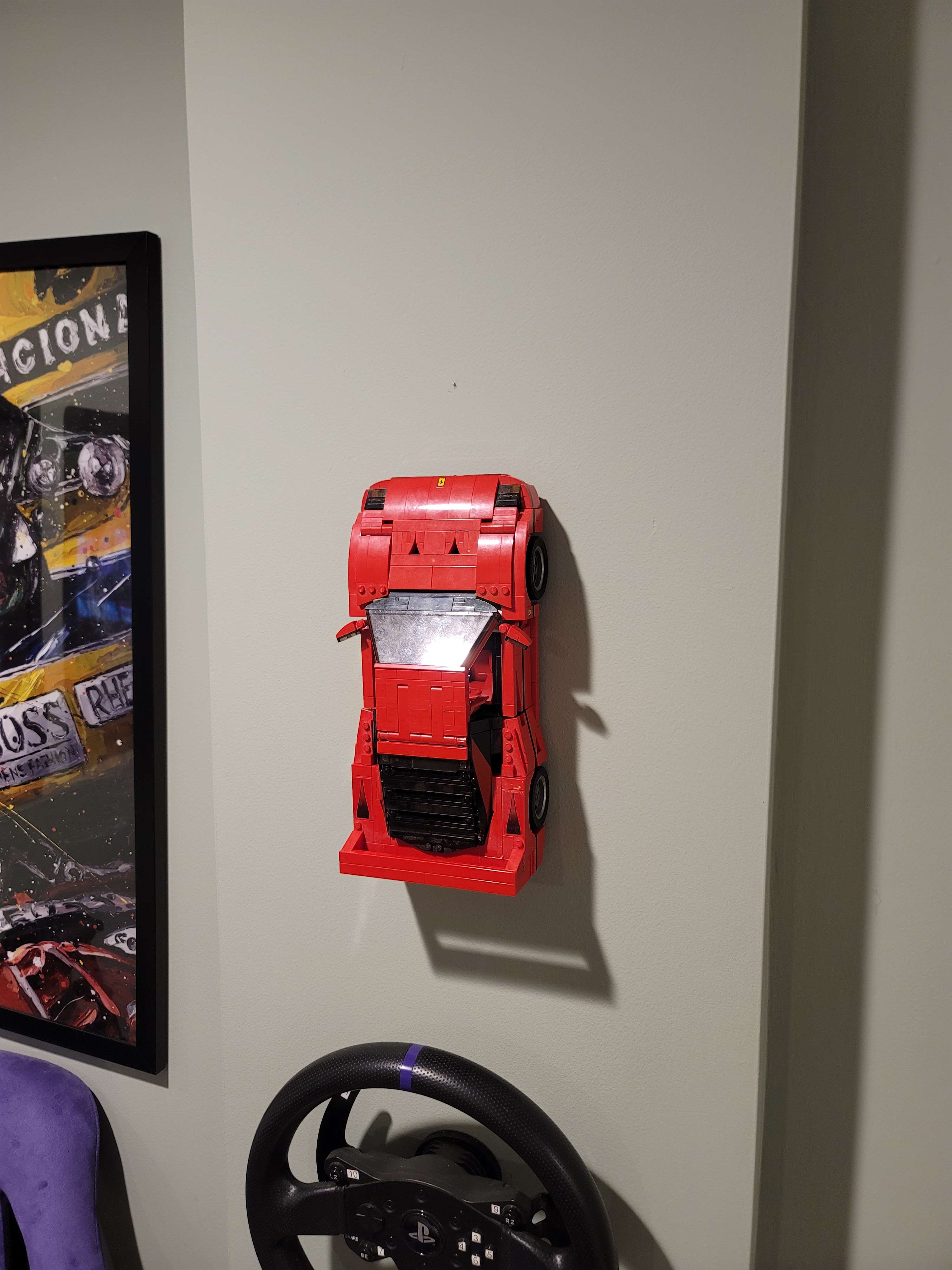 Lego Ferrari F40 10248 Wall Mount
