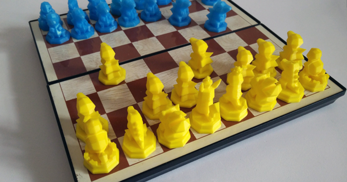 Custom Chess set | Circle City 3d