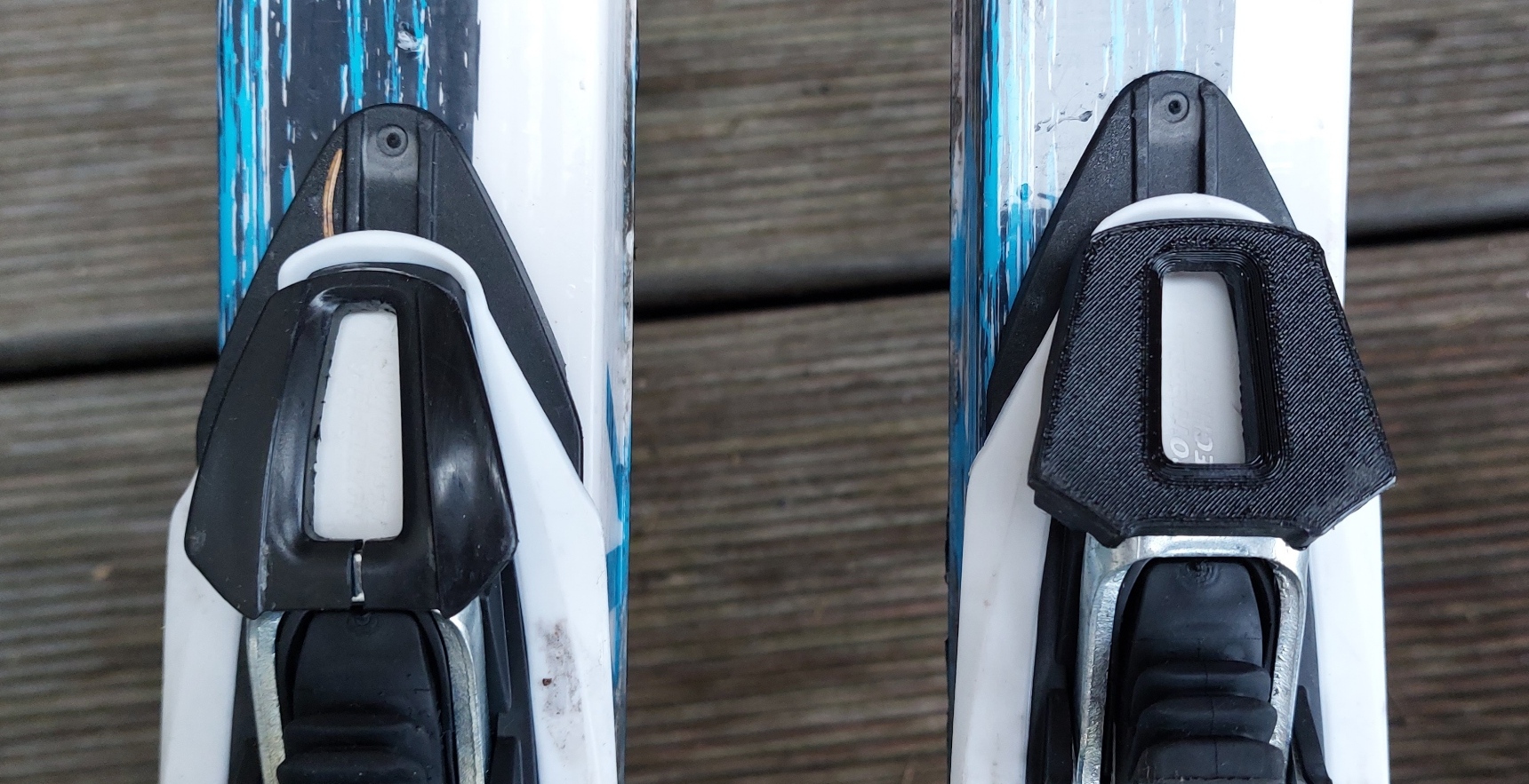 Crosscountry ski binding part (lock) kryt zámku běžkařského vázání