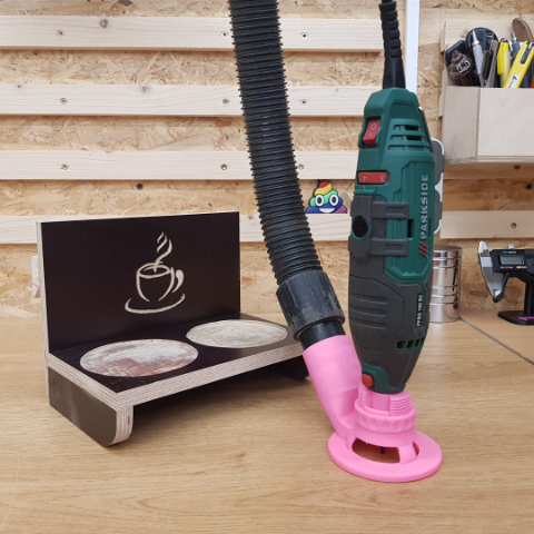 Height adjustable router support for rotary tool (REMIX)
