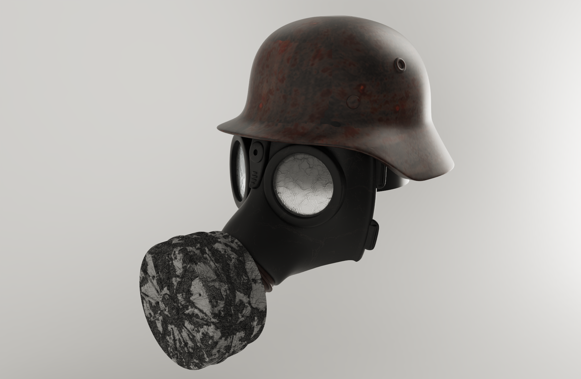 German helmet - trailer tow hitch cover 50mm