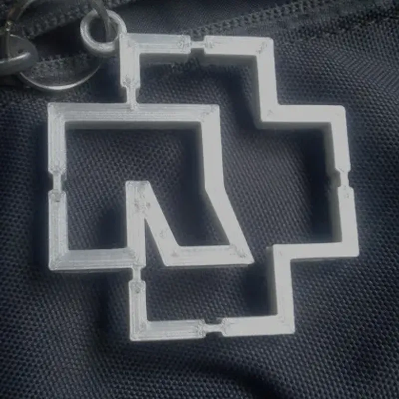 Rammstein Logo Keychain Classic Celebrity Keychain