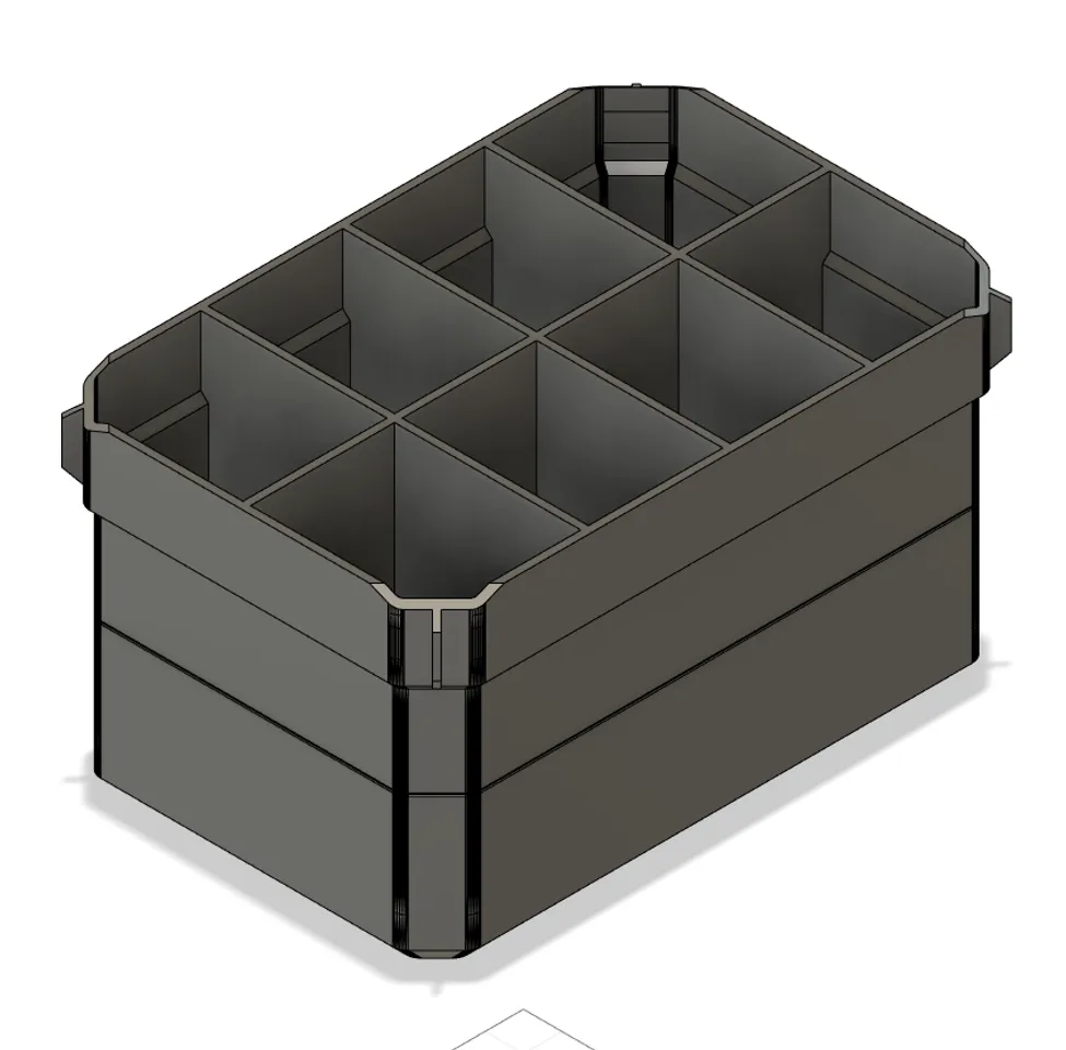Tier 1 3D Prints Organizer Bin 2 pack for DEWALT TSTAK tool organizer, Small parts organizer organizer box, Tool box organizer, Screw Organizer, Hardware organizer