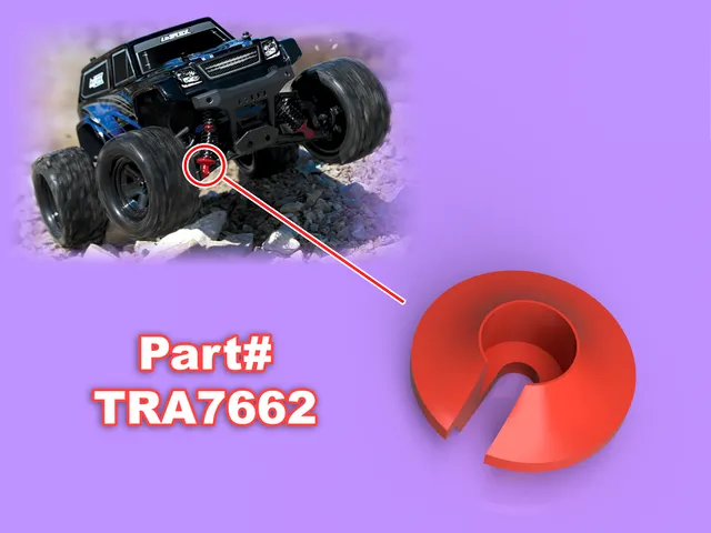 Traxxas LaTrax part TRA7662, Shock Cap for LaTrax 1/18 SST, Desert Prerunner, and Teton