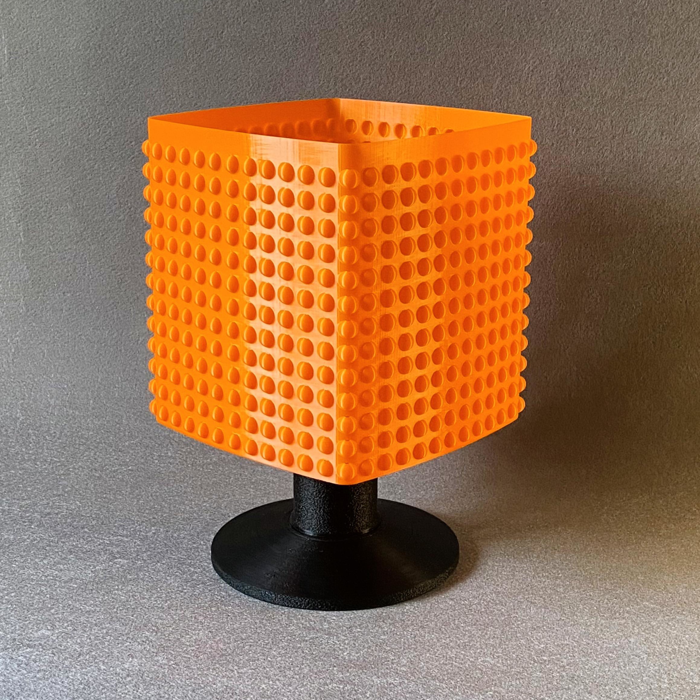 Modern Studded Cube Lamp, Easy Fast Print