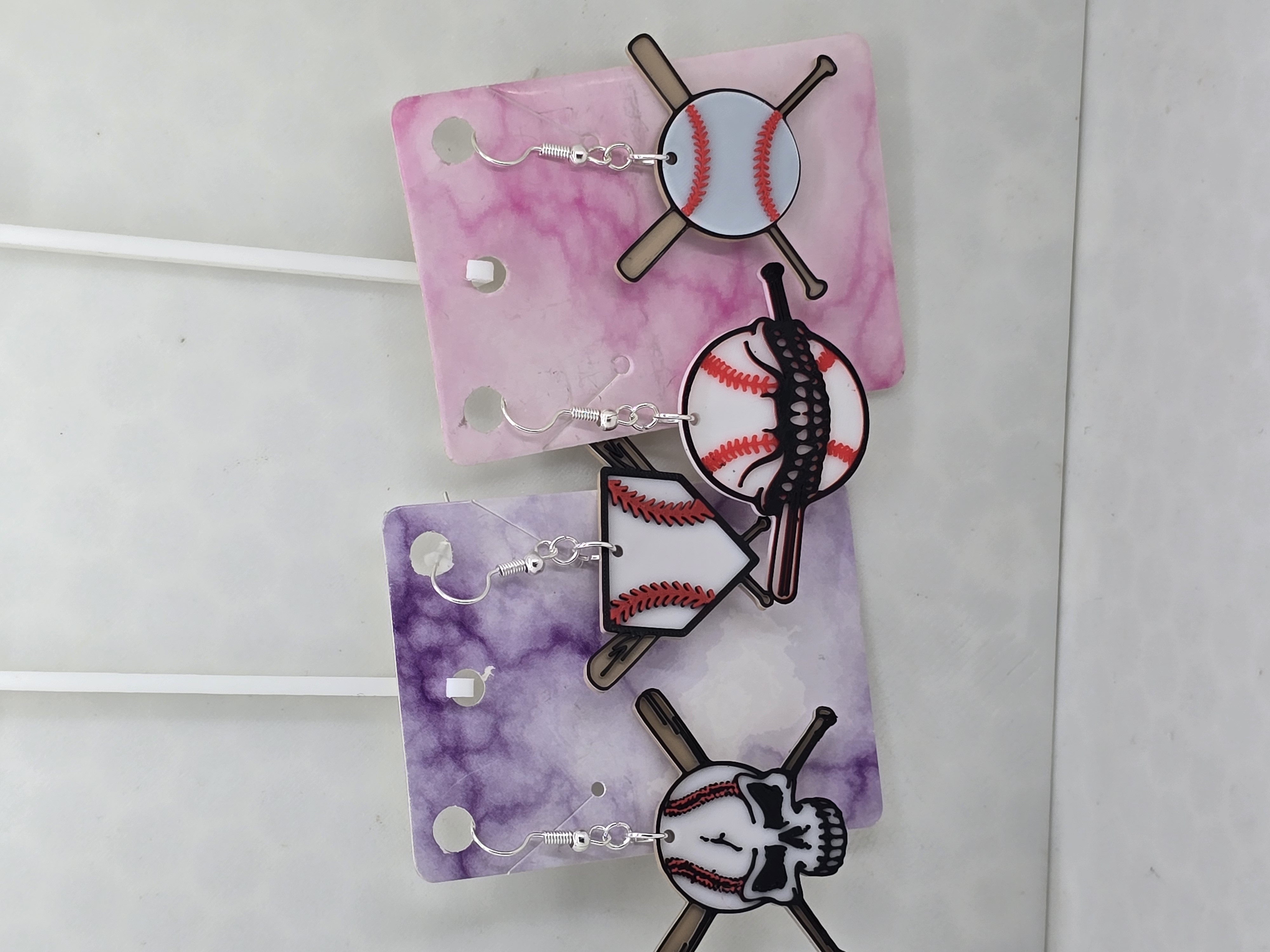 Cool Baseball Earrings