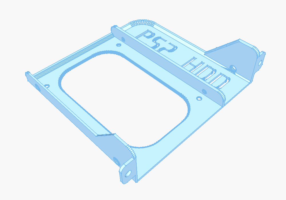 PS2 2.5" HDD adapter tray with screw holes - Gamestar