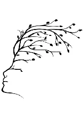 Face tree woman wall art decor home art