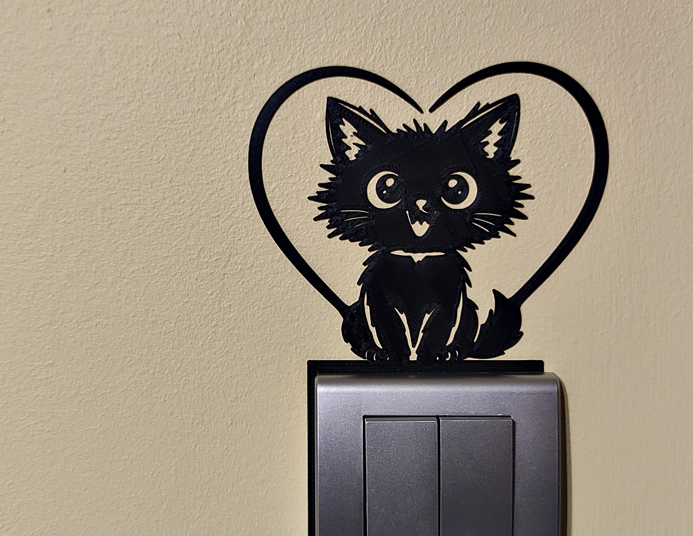 Love Kitten – Valentine’s Light Switch Decoration
